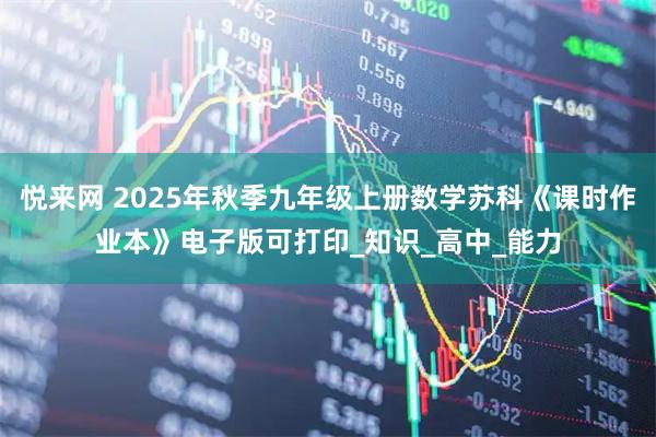 悦来网 2025年秋季九年级上册数学苏科《课时作业本》电子版可打印_知识_高中_能力