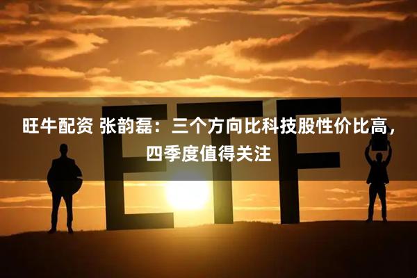 旺牛配资 张韵磊：三个方向比科技股性价比高，四季度值得关注